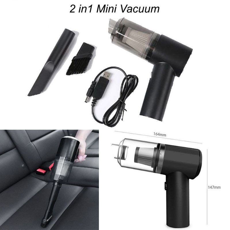 Rechargeable 2 In 1 Vacuum Cleaner For Car , Or Other Usage