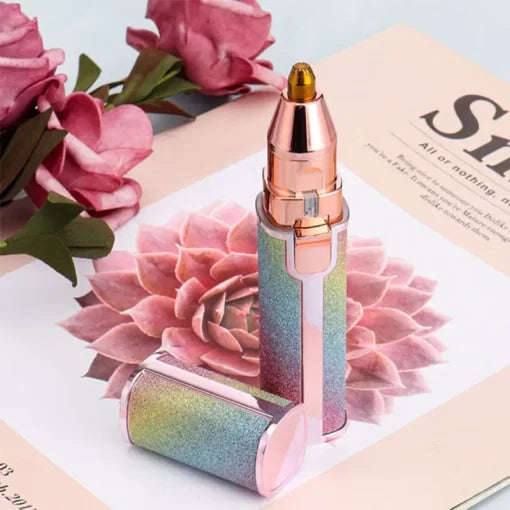 2 in 1 Electric Eyebrow Face Hair Remover Painless Facial Trimmer