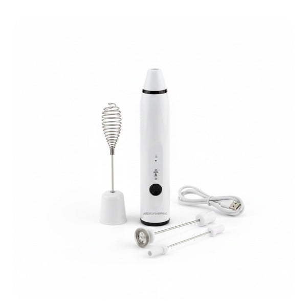 2 In 1 Electric Rechargeable Coffee Beater And Milk Frother